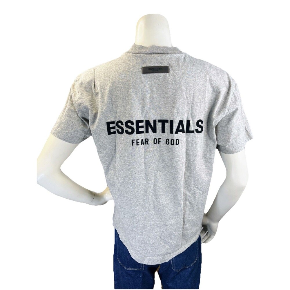 Fear of God Essentials Light Oatmeal Short Sleeve T-Shirt Size X-Small (XS)